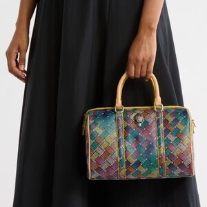 Kurt Geiger Colorful Woven Satchel